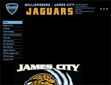 Tablet Screenshot of jamescityjaguars.org